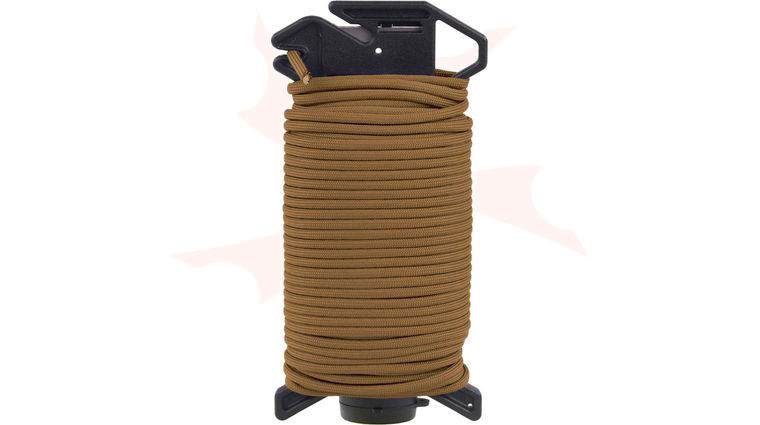 Atwood Rope Ready Rope Cord Dispenser with 550 Paracord, Coyote, 100 Foot Spool