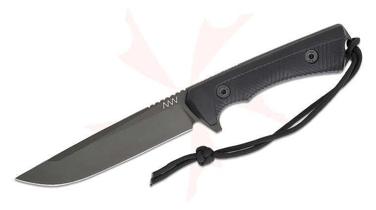 Acta Non Verba P300 Fixed Blade Knife 5.1 inch Sleipner OD Green Cerakote Clip Point Blade, Black GRN Handles, Black Kydex Sheath