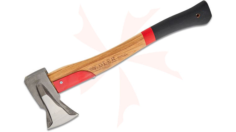 Adler The Short Splitter Axe, 19.6 inch Overall, American Hickory Handle with Anti Slip Coating, Leather Sheath