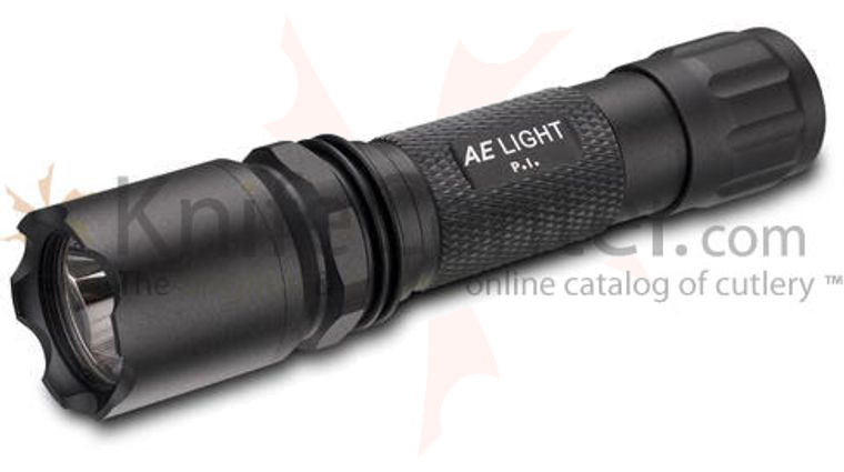 AE Light P.I. Tactical Rechargeable Cree LED Flashlight without Kit, Black, 200  Lumens - KnifeCenter - AEPIBLACK - Discontinued