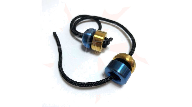 Aroundsquare AO2 Shipwreck Hybrid Titanium Begleri, Blue Anodized and ...