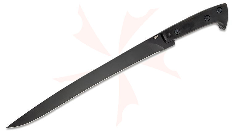 CAS Iberia APOC Survival Tools Survival Yataghan 17 inch Blade, Black G10 Handles, Kydex Sheath