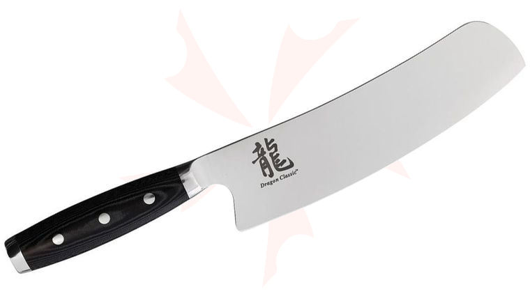 Apogee Dragon Classic 8.5 inch Nakiri Knife, Black Micarta Handles