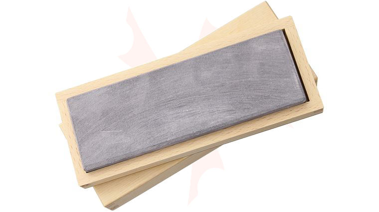 Ardennes Coticule Belgian Blue Whetstone, Medium 6 inch x 2 inch, Wooden Storage Box