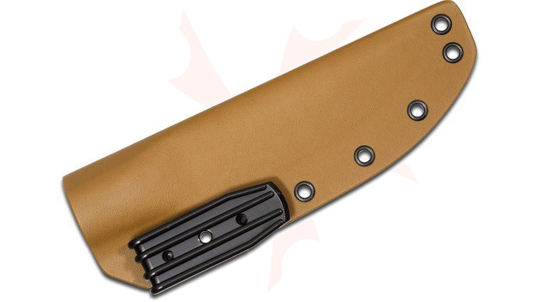 Armory Plastics Do-It-Yourself Tan Rounded Kydex Sheath Only, Fits 3-4 inch Blades