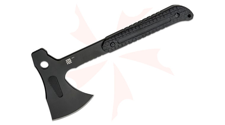 ArtisanCutlery 12.13 inch Nebulax Hatchet, Black Finished Blade, Black G10 Handle, Kydex Sheath