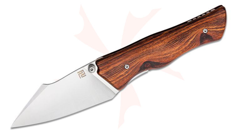ArtisanCutlery Ahab Folding Knife 3.31 inch AR-RPM9 Harpoon Blade, Wood Handles
