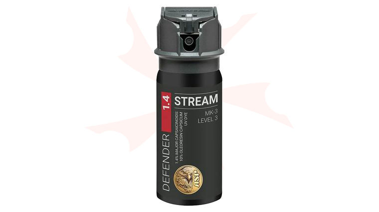 ASP Defender LE 1.4 MK-3 OC Pepper Spray w/ UV Dye, Stream