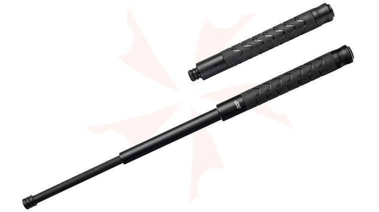 ASP 24 inch Talon Infinity Black Chrome Finish Steel Baton, Vector Grip with Cap Lock T60BV