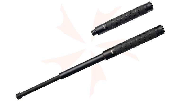 ASP 16 inch Talon Infinity Black Chrome Finish Steel Baton, Vector Grip T40BV