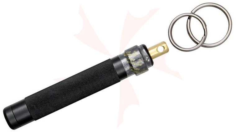 ASP Palm Defender (Textured Black) 4 inch Keyring Baton Pepper Spray