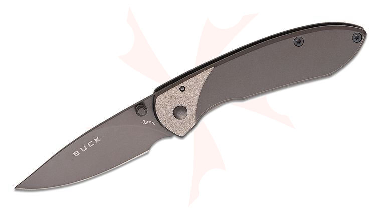 Buck 327 Nobleman Folding 2.6 inch Coated Blade w/Stainless Handle & Clip