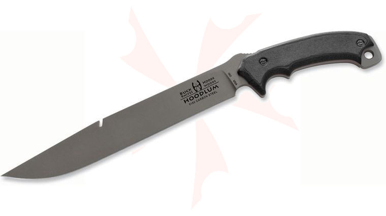 Buck 060 Buck/Hood Hoodlum Fixed 10 inch Carbon Steel Blade, Micarta Handles