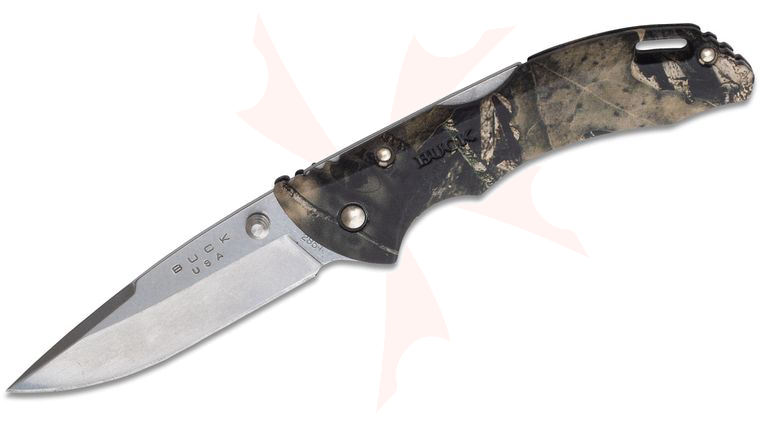 Buck 285 Bantam BLW Folding Knife 3.125 inch Blade, Mossy Oak Break-Up Country Camo ETP Handles