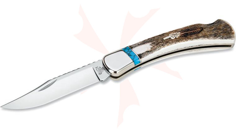 Buck Custom Folding Hunter Eagle Feather WBC Limited Edition 3-3/4