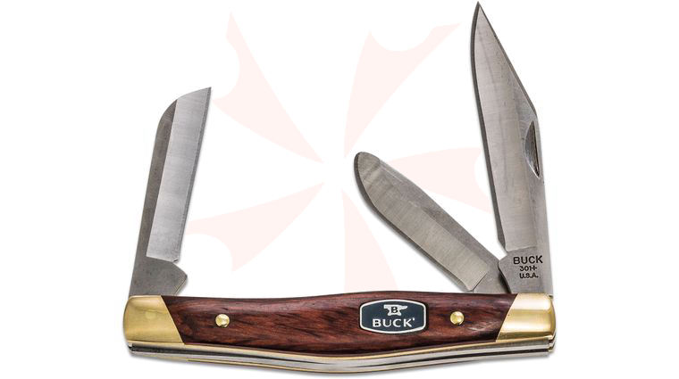Buck 301 Stockman Rosewood Dymondwood Handle 3.875 inch Closed