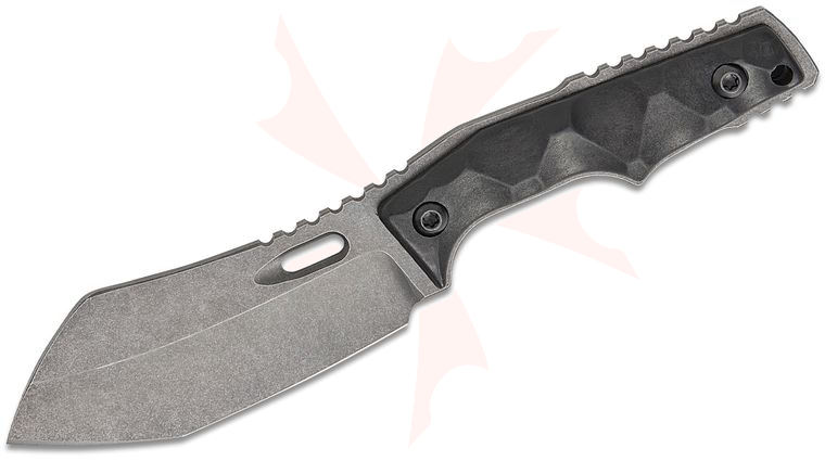 Bawidamann Blades/Peter Rassenti Custom Mukabout Fixed Blade Knife 3.75 inch CTS-XHP Darkwash Modified Nessmuk Blade, Milled Carbon Fiber Composite Handles, Boltaron IWB Sheath