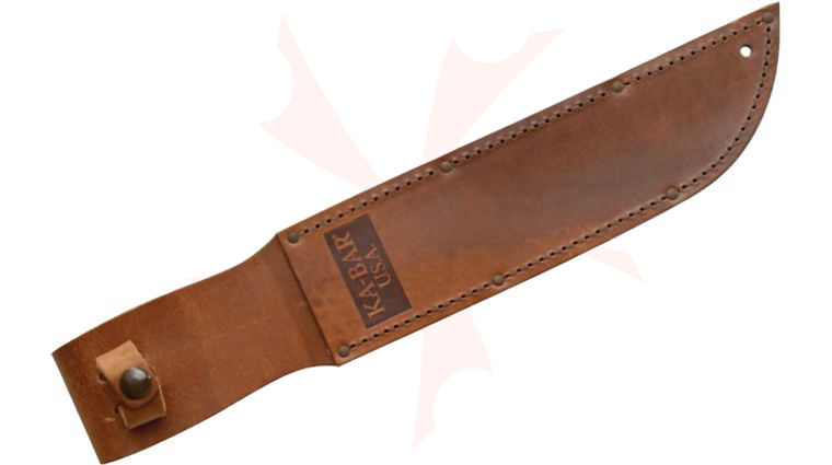 KA-BAR 2217S Brown Leather Sheath for Big Brother Fixed Blade