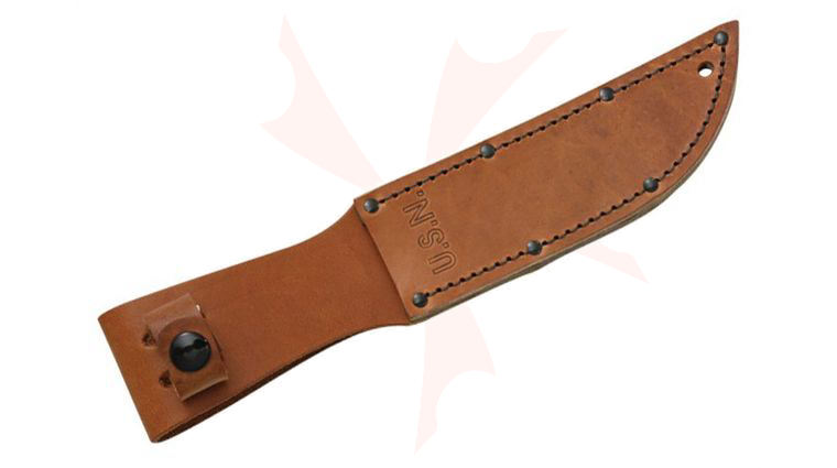 KA-BAR 2217S Brown Leather Sheath for USN Mark I Fixed Blade