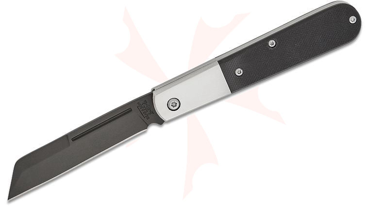 Bear & Son MG180 Large Sheepsfoot Modern Barlow 4 inch Closed, Black G10 Handles