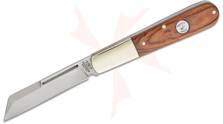 Bear & Son C2180 Large Sheepsfoot Barlow 4 inch Closed, Heritage Walnut Handles