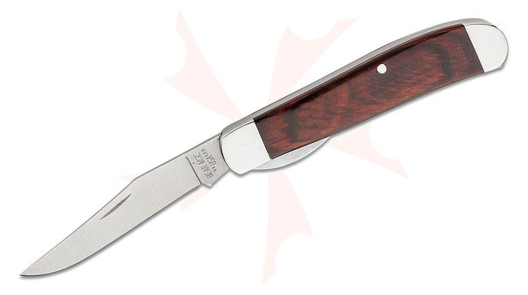 Bear & Son Worker Folding Knife 2.74 inch Satin Clip Point Blade, Rosewood Handle