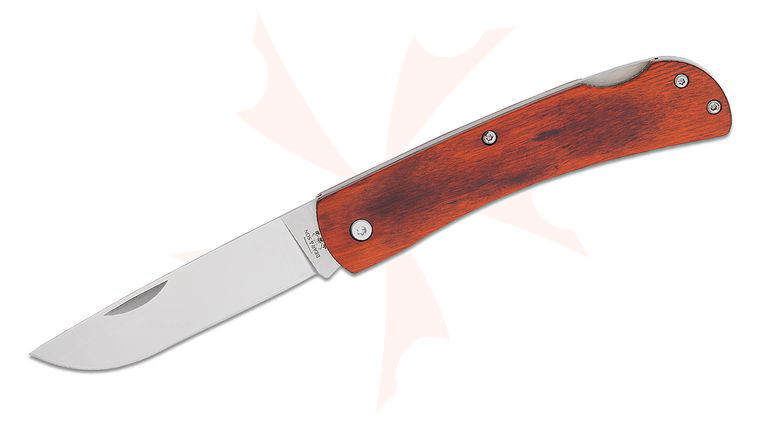 Bear & Son 238LR Large Lockback Farmhand Folding Knife 3.5 inch Drop Point Plain Blade, Rosewood Handles