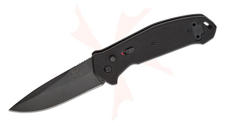 Bear OPS AC-521-B4-B Bold Action V AUTO 3.2 inch 14C28N Black Drop Point Blade, Black G10 Handles