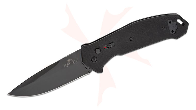 Bear OPS AC-561-B4-B Bold Action V AUTO 4 inch 14C28N Black Drop Point Blade, Black G10 Handles