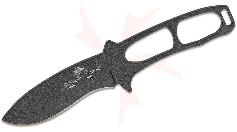 Bear OPS CC-400-B Constant Neck Knife 3 inch Carbon Steel Blade, Kydex Sheath