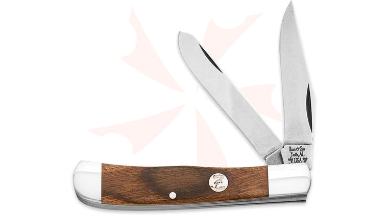 Bear & Son C254 Heritage Walnut Large Trapper 4-1/8 inch Closed