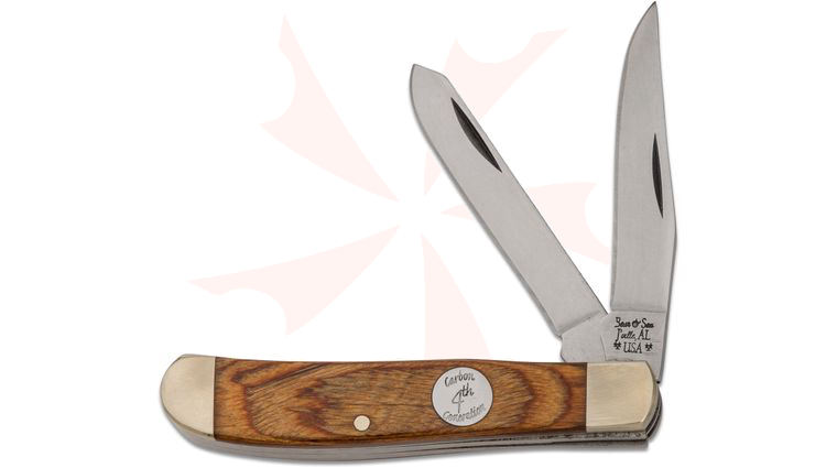Bear & Son C207 Heritage Walnut Trapper 3.5 inch Closed