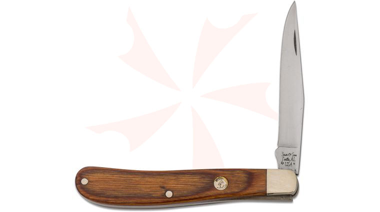 Bear & Son C2148 Heritage Walnut Trapper 3-7/8 inch Closed