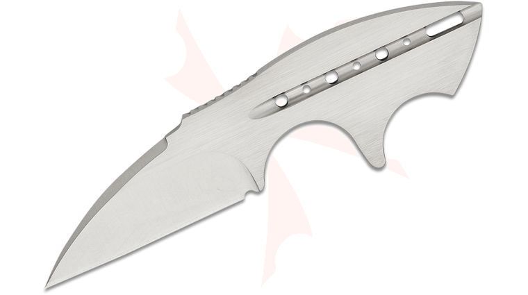 Begg Knives BG021 Steelcraft Series Tree Frog Fixed Blade Neck Knife 2.25 inch AUS-10A Satin Wharncliffe Blade and Skeletonized Handle, FRN Sheath