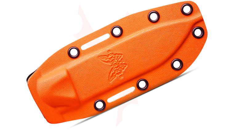 Benchmade Boltaron Sheath for the 15002 Saddle Mountain Skinner, Orange/Black