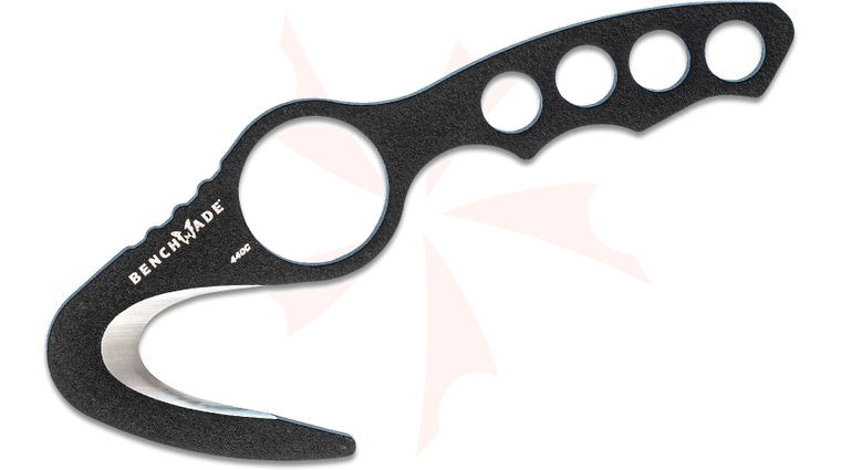 Benchmade 10 BLK Rescue Hook Strap Cutter with Boltaron Sheath, Black