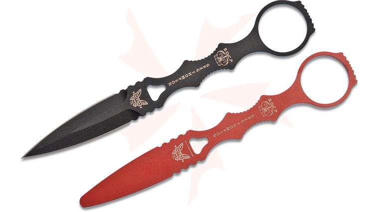 Benchmade 176BKSN-COMBO SOCP Dagger 3.22 inch Black Blade with Trainer, Sand Sheath