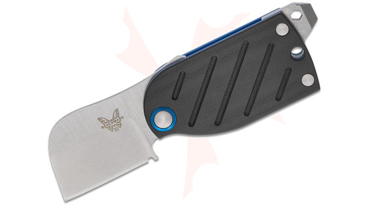 Benchmade Famin/Demongivert Aller Friction Folding Knife 1.6 inch S30V Satin Plain Blade, Black G10 Handles