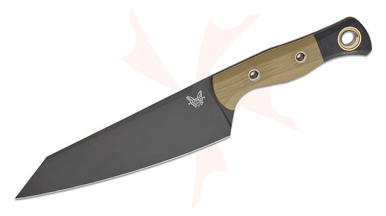 Benchmade Master Utility Knife Fixed Blade 6.83 inch CPM-154 Black DLC Utility Blade, OD Green G10 Handles with Black G10 Bolsters, Boltaron Sheath