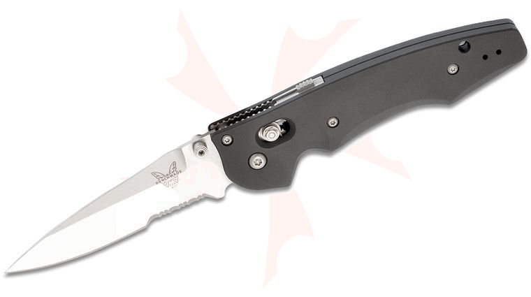Benchmade 477S Emissary 3.5 AXIS Assisted Folding Knife 3.45 inch S30V Combo Blade, Aluminum Handles