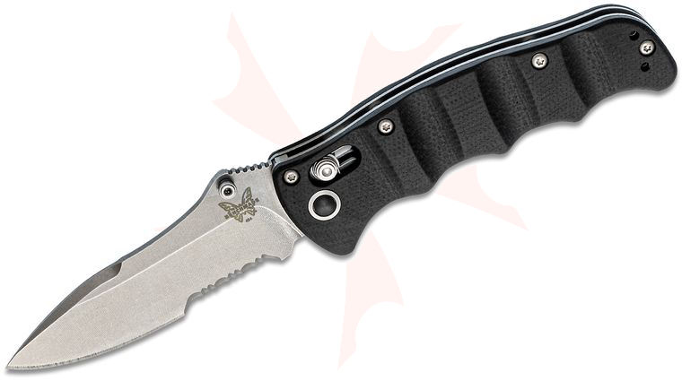Benchmade Nakamura AXIS Folding Knife 3.08 inch M390 Satin Combo Blade, G10 Handles