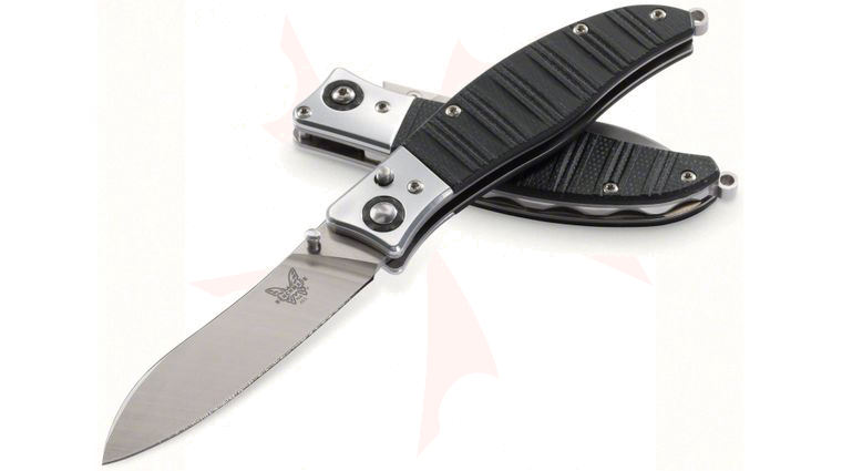 Benchmade 483 Shori Gentlemans Folding Knife 2.85 inch S30V Satin Plain Blade, Black Micarta Handles
