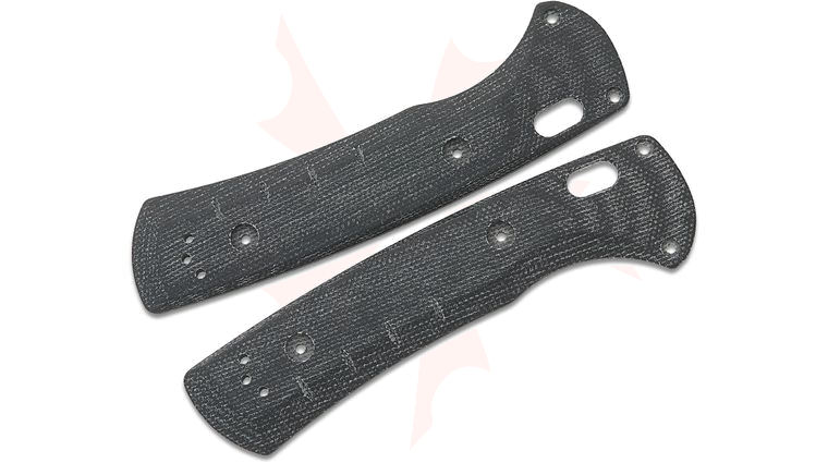 Benchmade Hunt SlipRidge Replacement Scales, Black Canvas Micarta, Knife Not Included