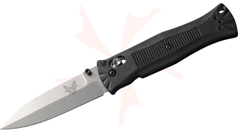 Benchmade 530 Pardue AXIS Folder 3.25 inch Satin Plain Blade, Grivory Handles