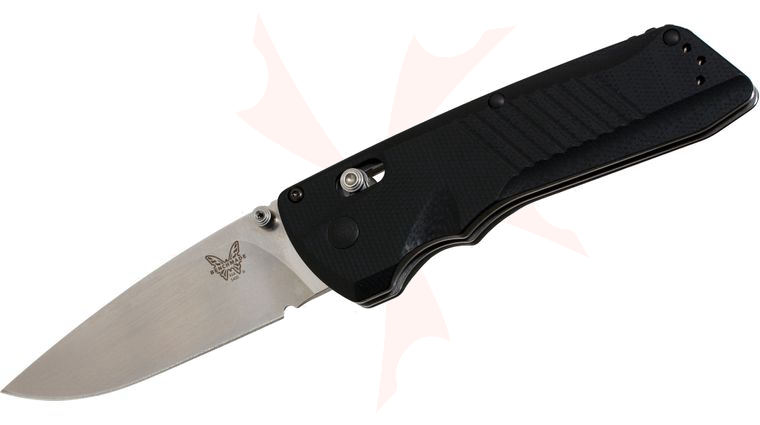 Benchmade 5400 Serum AXIS Dual-Action AUTO 3.47 inch Satin Plain Blade, G10 Handles