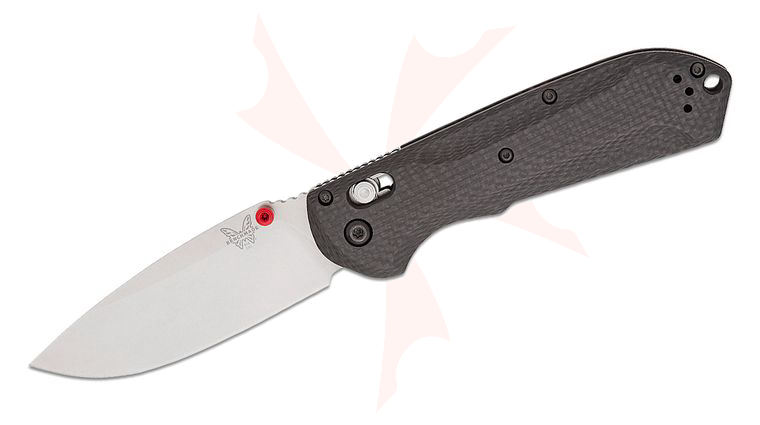Benchmade 560-03 Freek Folding Knife 3.6 inch CPM-S90V Satin Drop Point Plain Blade, Carbon Fiber  Handles