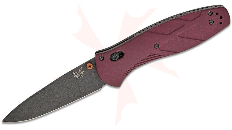Benchmade 581BK-04 Barrage AXIS Assisted Folding Knife 3.6 inch S30V Black Drop Point Blade, Redstone Richlite Handles