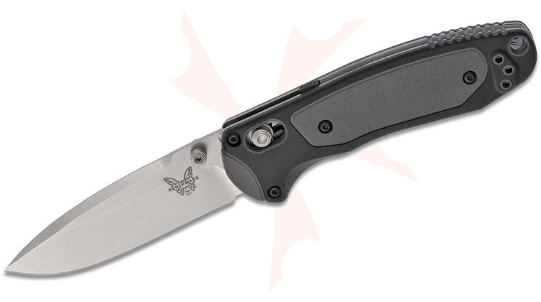 Benchmade 595 Mini Boost AXIS-Assisted Folding Knife 3.11 inch S30V Satin Plain Blade, Grivory and Versaflex Handles