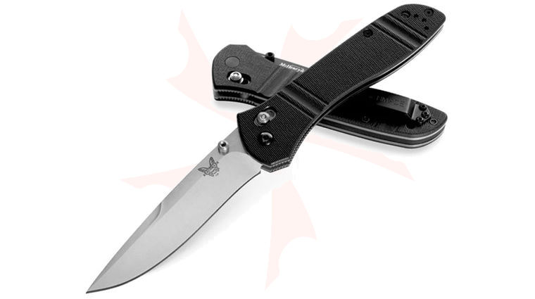 Benchmade 710 McHenry & Williams 3.90 inch Satin D2 Plain Blade, G10 Handles