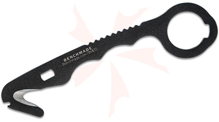 Benchmade 8 Rescue Hook Strap Cutter, O2 Wrench, Soft Black Sheath